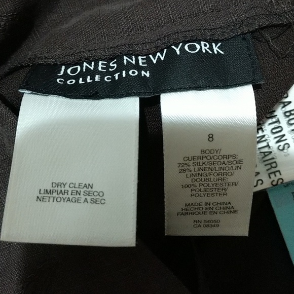 Beautiful Jones New York brown eyelet skirt, 8 - Picture 6 of 7